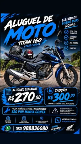 Titan 160 para alugar