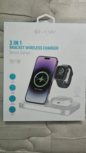 Carregador 3 em 1 wireless