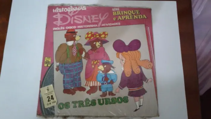 Disquinho Brinque e Aprenda Lacrado Os Três Ursos Disney antigo