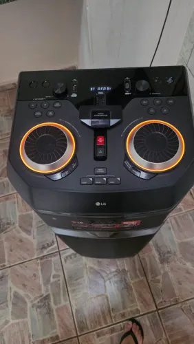 Torre de som mini system lg ok99 1650w rms