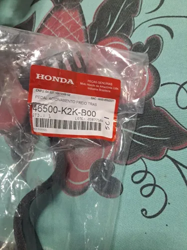 Pedal de freio traseiro cb 300