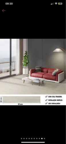 PISO VINÍLICO AUTOCOLANTE NOVO