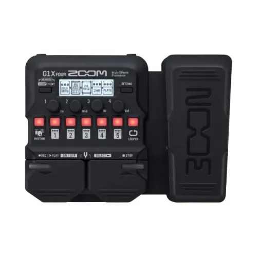 Processador multiefeitos pedaleira guitarra com pedal Zoom G1X FOUR