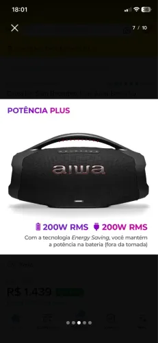 Vendo caixa de som aiwa 