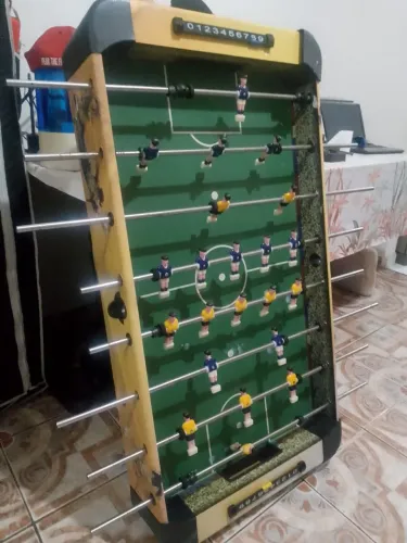 Mesa de Pebolim FS Oficial com Ferros Embutidos em Pinus