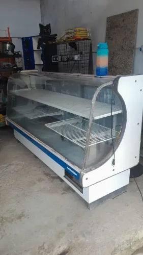 Balcão Expositor Refrigerado Vitrine Vidro Curvo