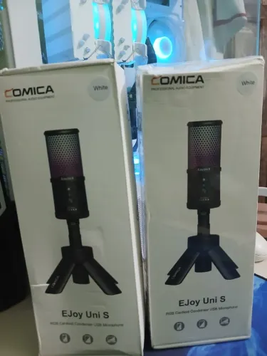 Microfone Condensador USB RGB COMICA Ejoy UNI S, - Novo