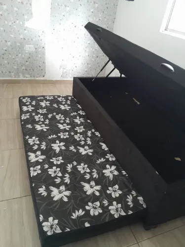 CAMA BOX BAÚ SOLTEIRO COM CAMA AUXILIAR 