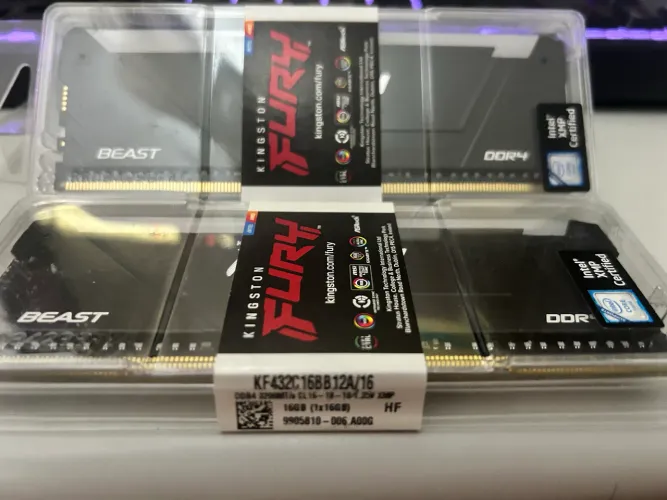Memória 16gb ddr4 rgb fury nova