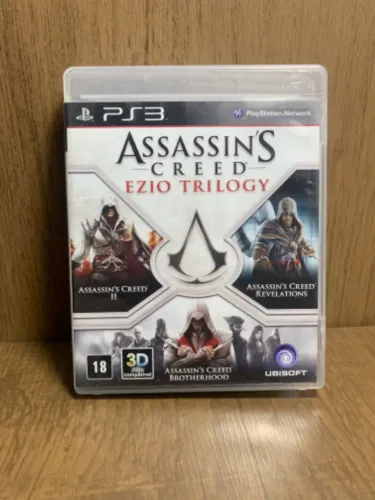 Jogo Assassin's Creed: Ezio Trilogy PS3, PlayStation 3. CD em perfeito estado.