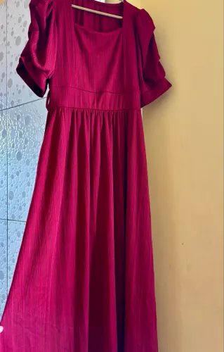 Vestido Longo Cor Vinho 