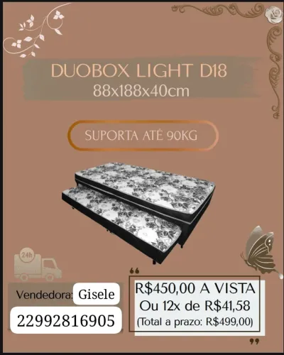 Cama box de solteiro