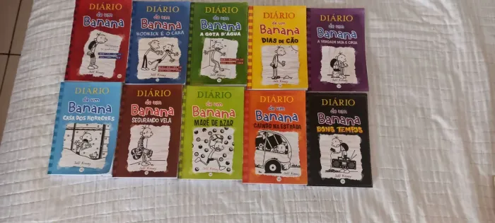 Coleção de livros diário de um banana
