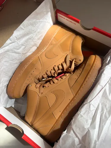 Tênis W Nike Court Vision em Couro Caramelo N°39 Seminovo (Usado 2x, unissex)