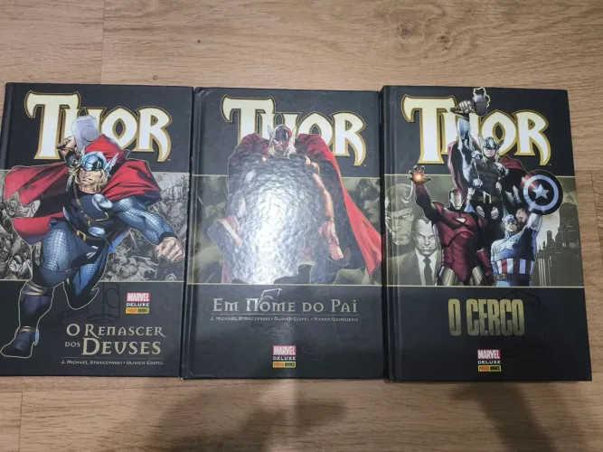 Thor Marvel Deluxe - Renascer dos Deuses, Em nome do Pai e O Cerco - Capa Dura