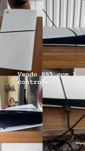 PS5 Slim digital 1 TB + controle vermelho 