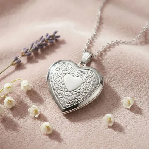 Colar Feminino Eternity Exclusive Coração em Aço Inoxidável