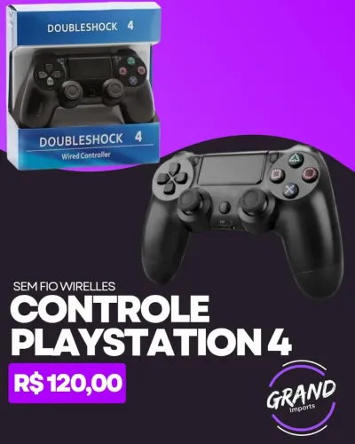 Controle Playstation 4 sem fio PS4