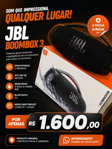 Vende-se JBL BOMBOX 3