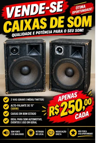CAIXAS DE SOM PARA PROFISSICIONAL