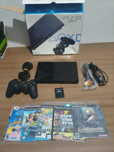 Playstation 2 Slim - Preto