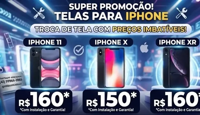 Promoção Telas de iphone