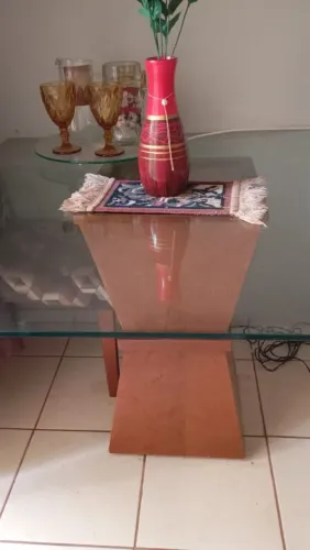 Mesa tampa de vidro