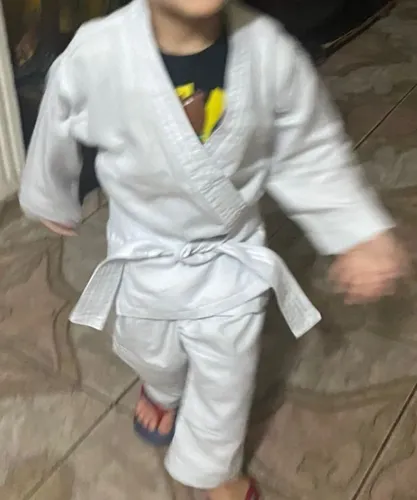 Kimono branco criança de 2 a 3 anos