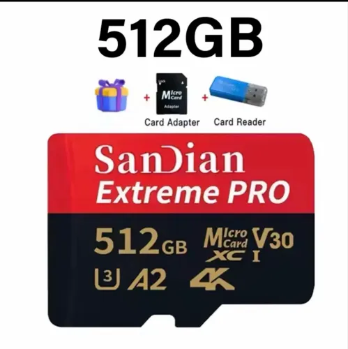 Cartão de memória sd 512gb V30