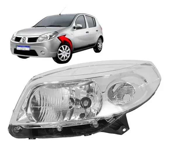 Farol Renault Sandero 2008 2009 2010 2011 L.e Esquerdo