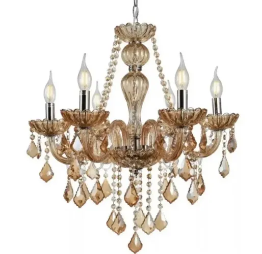 Lustre luxuoso na caixa
