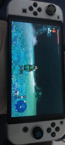 Switch oled 2 controles 256 gb sd desbloqueado completo