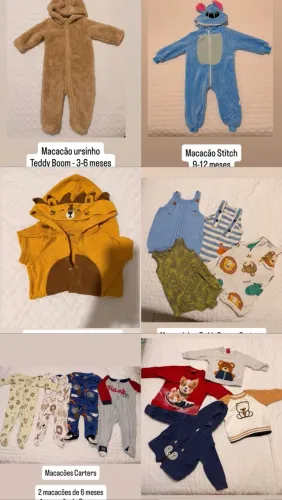 Lote de roupas 3 - 12 meses