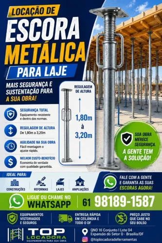 Locação de Escora Metálica 