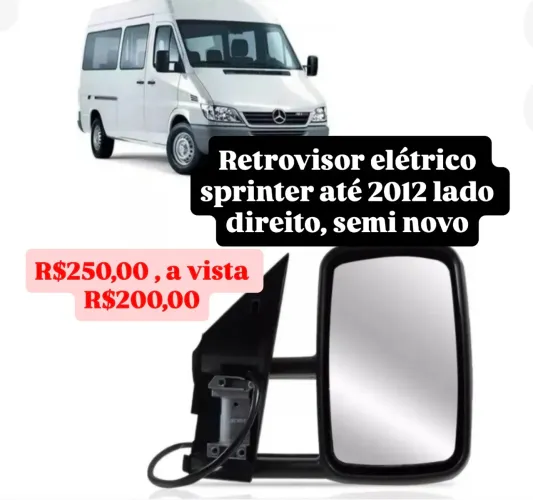 Espelho retrovisor elétrico sprinter 311, 313, 413