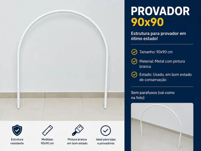 Provador de roupa 90x90