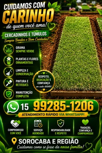 Jardinagem cemitério e manutenção