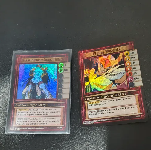 Cards cavaleiros do zodíaco Bandai, 2003