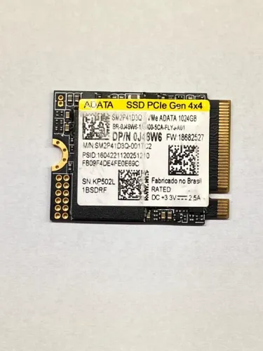 SSD Nvme 1 Tera Adata 2230 Pcie Gen4x4 ( Pouco Uso ).