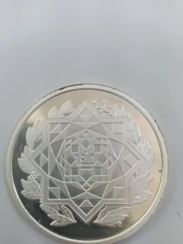 Medalha de prata maciça