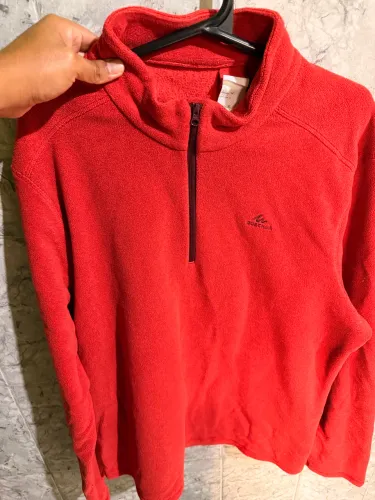 Fleece Quéchua GG laranja semi nova 