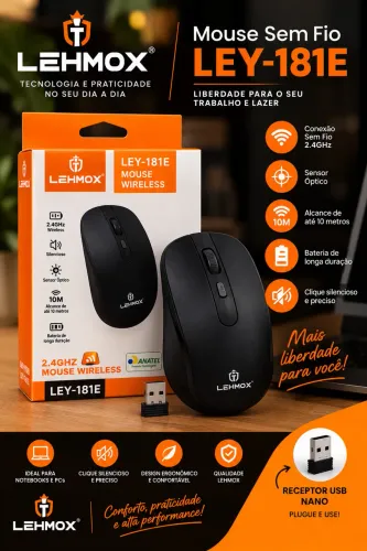 Mouse sem fio Lehmox