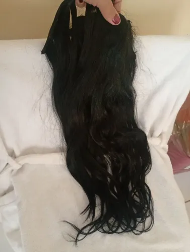 Cabelo 100 % humano hidratado 65cm