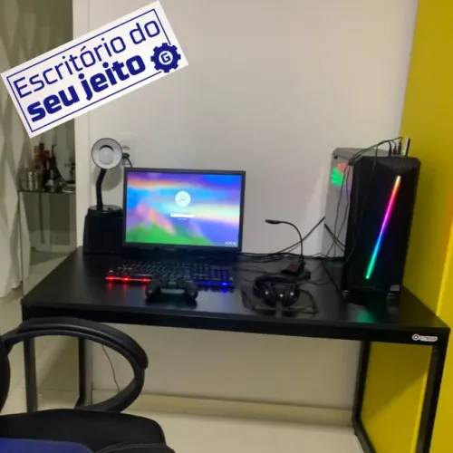 Escrivaninha Reforçada 120cm NOVA Mesa de Escritório Multiuso para Computador estudo Gamer
