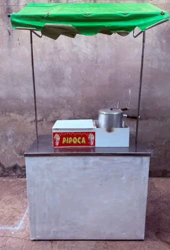 Barraca multiuso + pipoqueira e rechoud para hot dog 