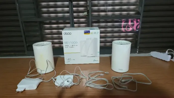 TP-Link Deco BE65 (2 un.) Roteador Mesh Wi-Fi 7 BE11000 Tri-Band, Cobertura de Até 420 m²,