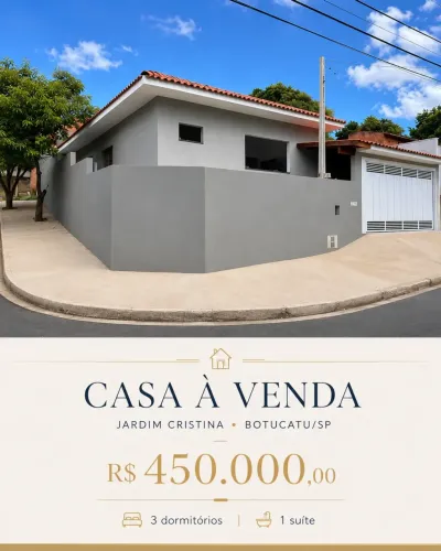 Casa à Venda Jardim Cristina | Botucatu/SP