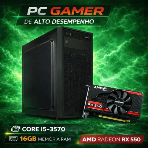 PC GAMER i5 16gb RX 550