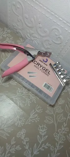 Kit para alongamento de unhas - Tips + cortador + presilhas