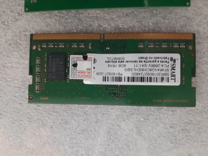 Memória DDR4 - 8gb Smart 2666 original R$=200,00